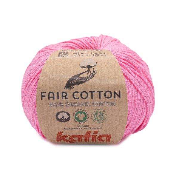 Katia Fair Cotton Farbe 57 Mittelrosé