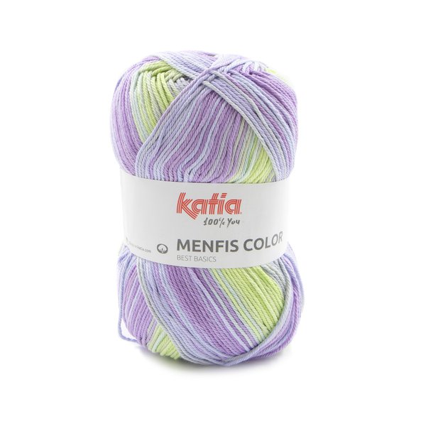 Katia Menfis Color Farbe 116 Pastell-Malve-Grün