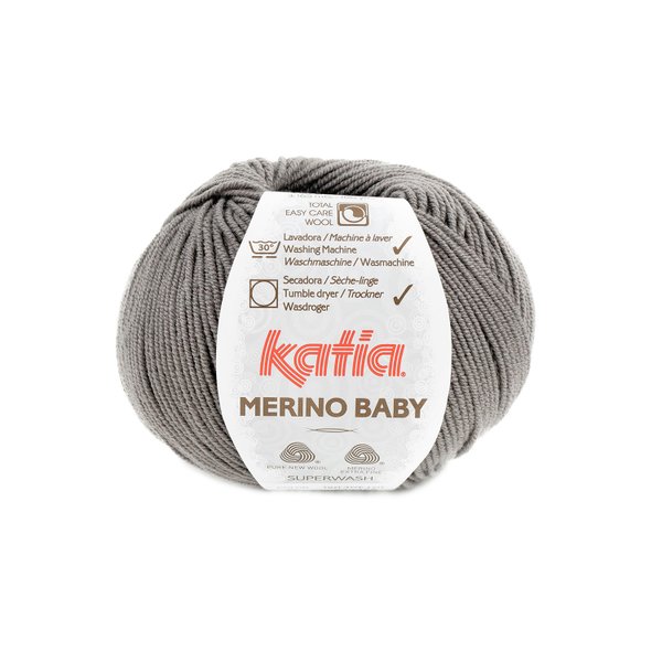 Katia Merino Baby Farbe 95 Steingrau