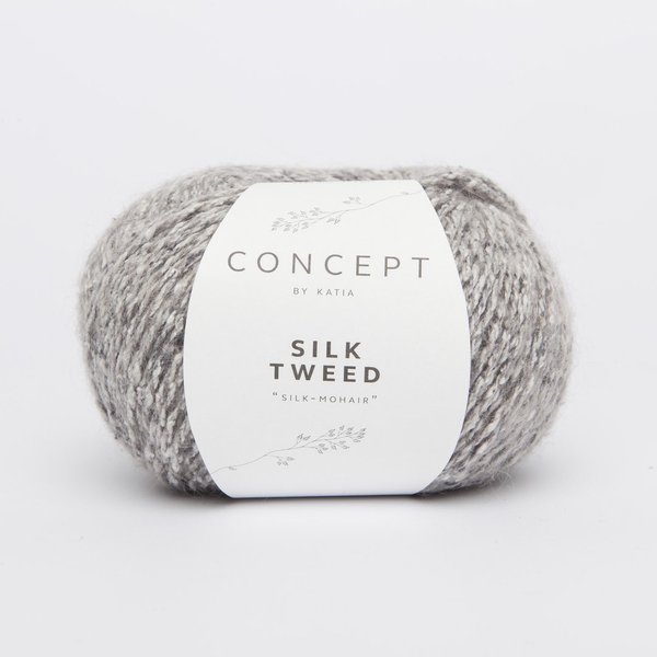 Silk Tweed hellgrau meliert (51) 50 g/LL ca. 140 m