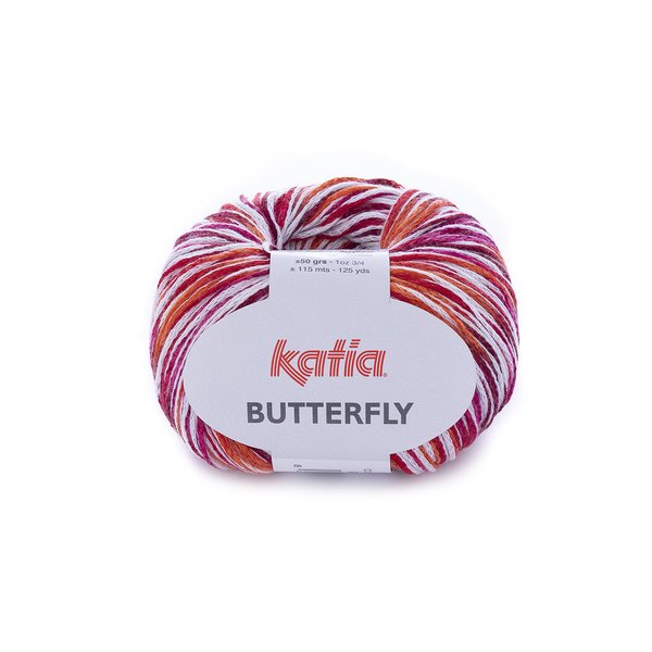 Butterfly (83) rot-fuchsia-orange 50 g/LL 115 m je