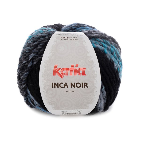 Inca Noir (352) schwarz-blau 100 g/LL 100 m je