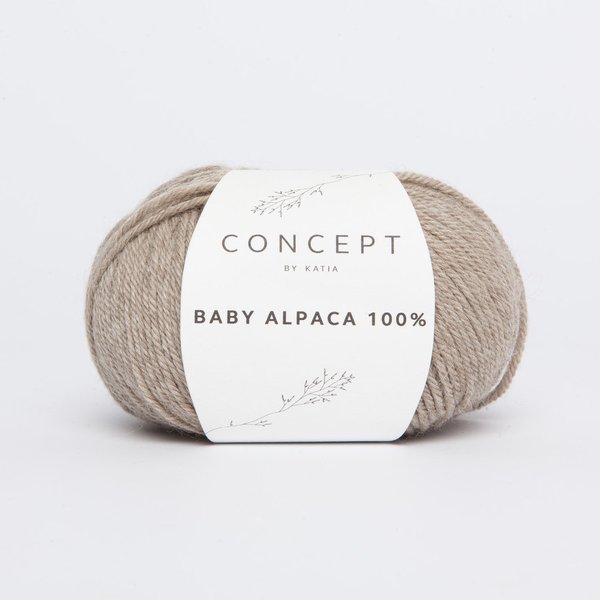 Baby Alpaca 100 %  hellbeige (502) 50 g/LL ca. 140 m