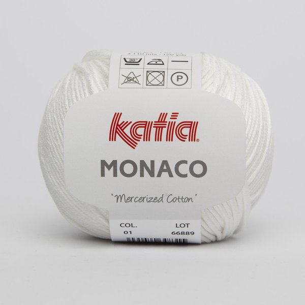 Monaco weiß (01) 50 g/ LL ca. 110
