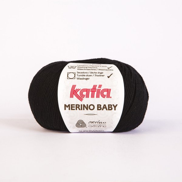 Merino Baby schwarz 2, 50 g /LL ca. 165 m