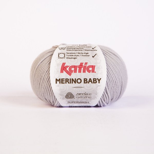 Merino Baby perlhellgrau 55, 50 g /LL ca. 165 m