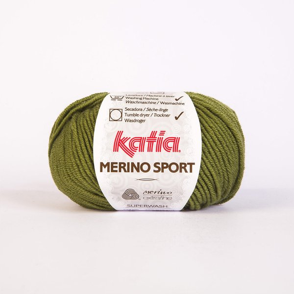 Merino Sport grün 16, 50 g / LL 80 m