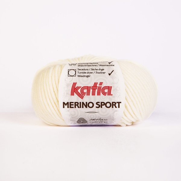 Merino Sport wollweiß 3, 50 g / LL 80 m