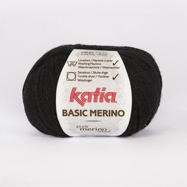 Basic Merino schwarz (2)  50 g/LL ca. 120 m