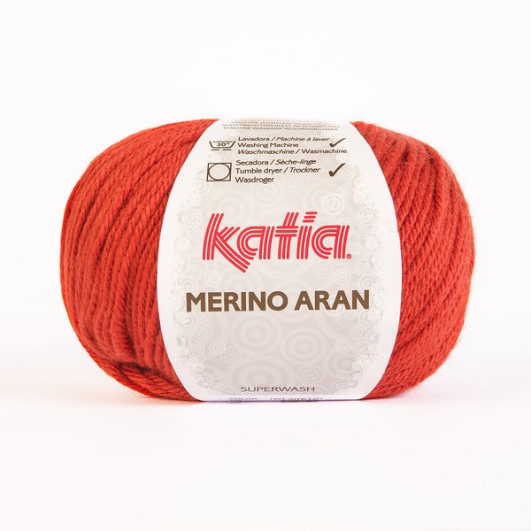 Merino Aran orange (50) 100 g /LL ca. 155 m