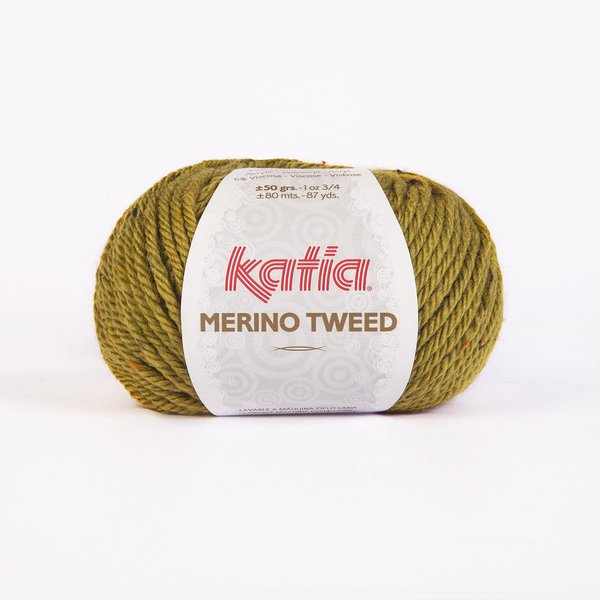Merino Tweed olive 50 g / LL 80 m