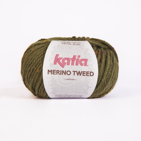 Merino Tweed grün 50 g / LL 80 m