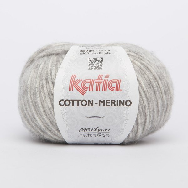Cotton-Merino hellgrau 106, 50 g/LL ca. 105 m