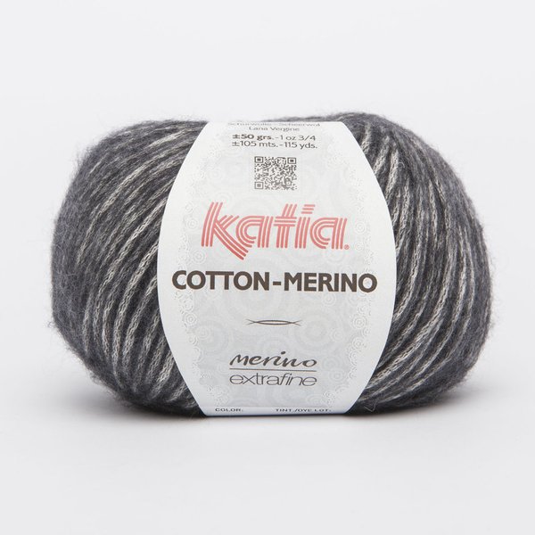 Cotton-Merino dunkelgrau 107, 50 g/LL ca. 105 m