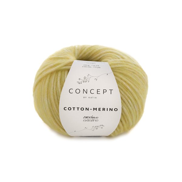 Cotton-Merino gelb 130, 50 g/LL ca. 105 m