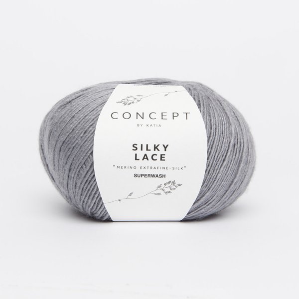 Silky Lace silbergrau (154) 50 g/LL ca. 260 m