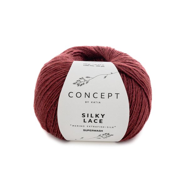 Silky Lace weinrot (176) 50 g/LL ca. 260 m