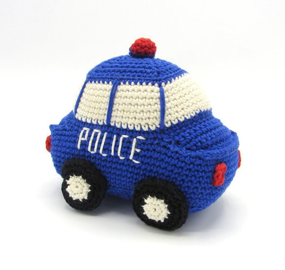 Häkelpaket Polizei-Auto