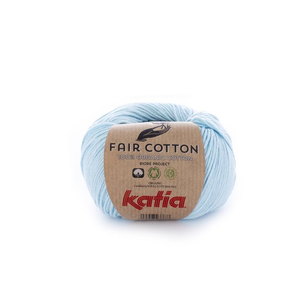 Fair Cotton hellhimmelblau (8) 50 g/LL 155 m je