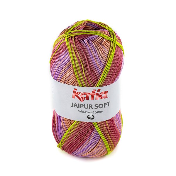 Jaipur Soft Rosé-Malve-Gelb (107) 50 g/LL 280 m je