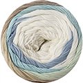 Fair Cotton Craft weiß-beige-weißgrün-wasserblau (502) 200 g/LL 620 m je