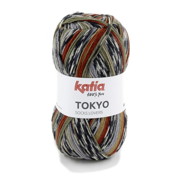 Tokyo Socks braun-grau (80) 100 g/LL 410 m