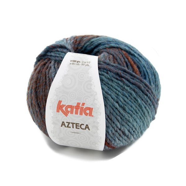 Azteca blau-rostrot-braun 7872, 100 g/LL 180 m je