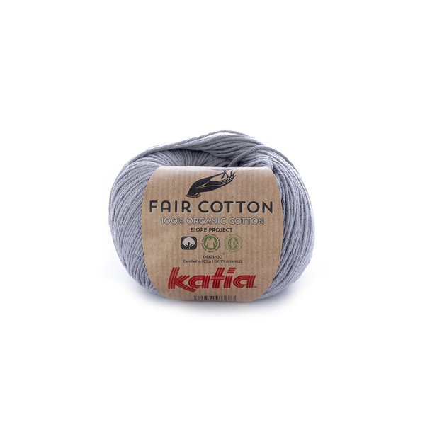 Fair Cotton mittelgrau (26) 50 g/LL 155 m je