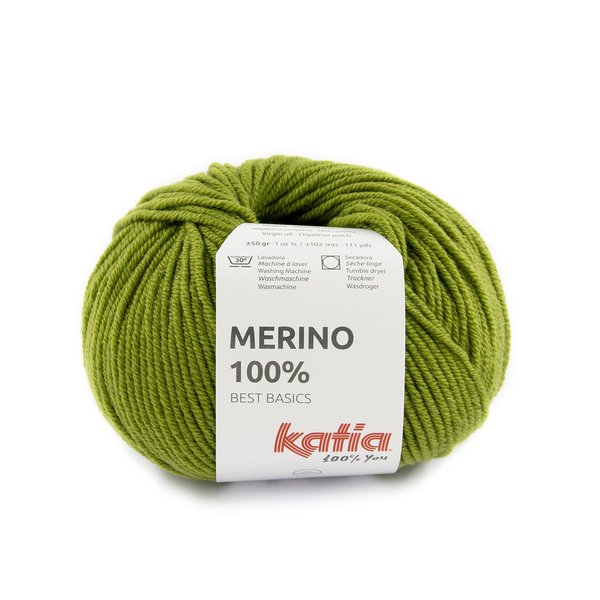 Merino 100 % Grün 88, 50 g / LL ca. 102 m