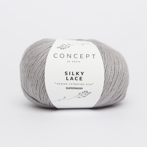 Silky Lace Rundschal im Mustermix als Strickset mit Anleitung