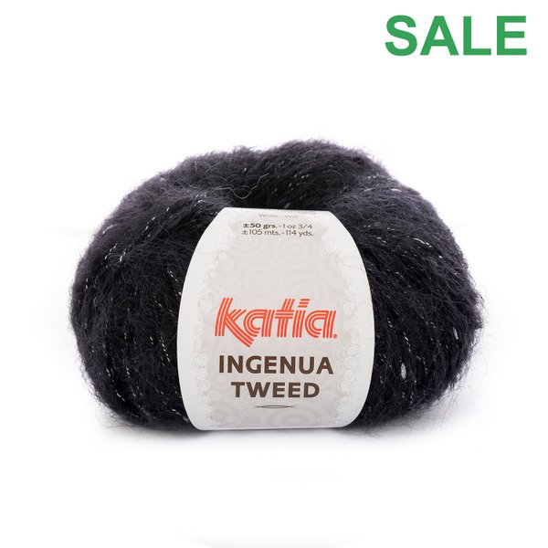 Katia Ingenua Tweed SALE Farbe 104 schwarz