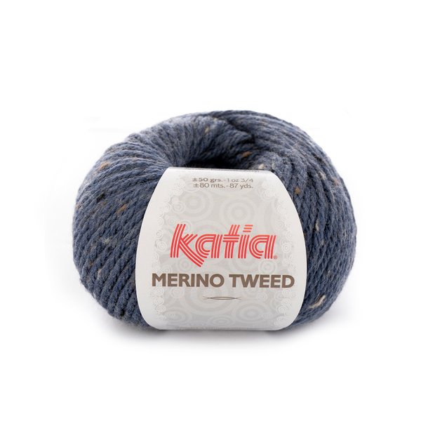 Katia Merino Tweed Farbe 405 blau